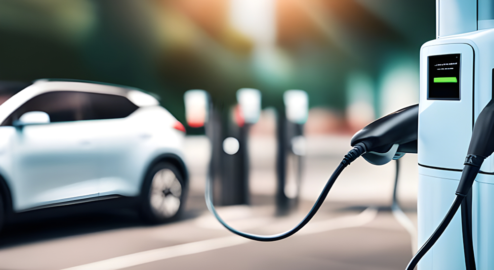 borne de recharge près de Chassieu
